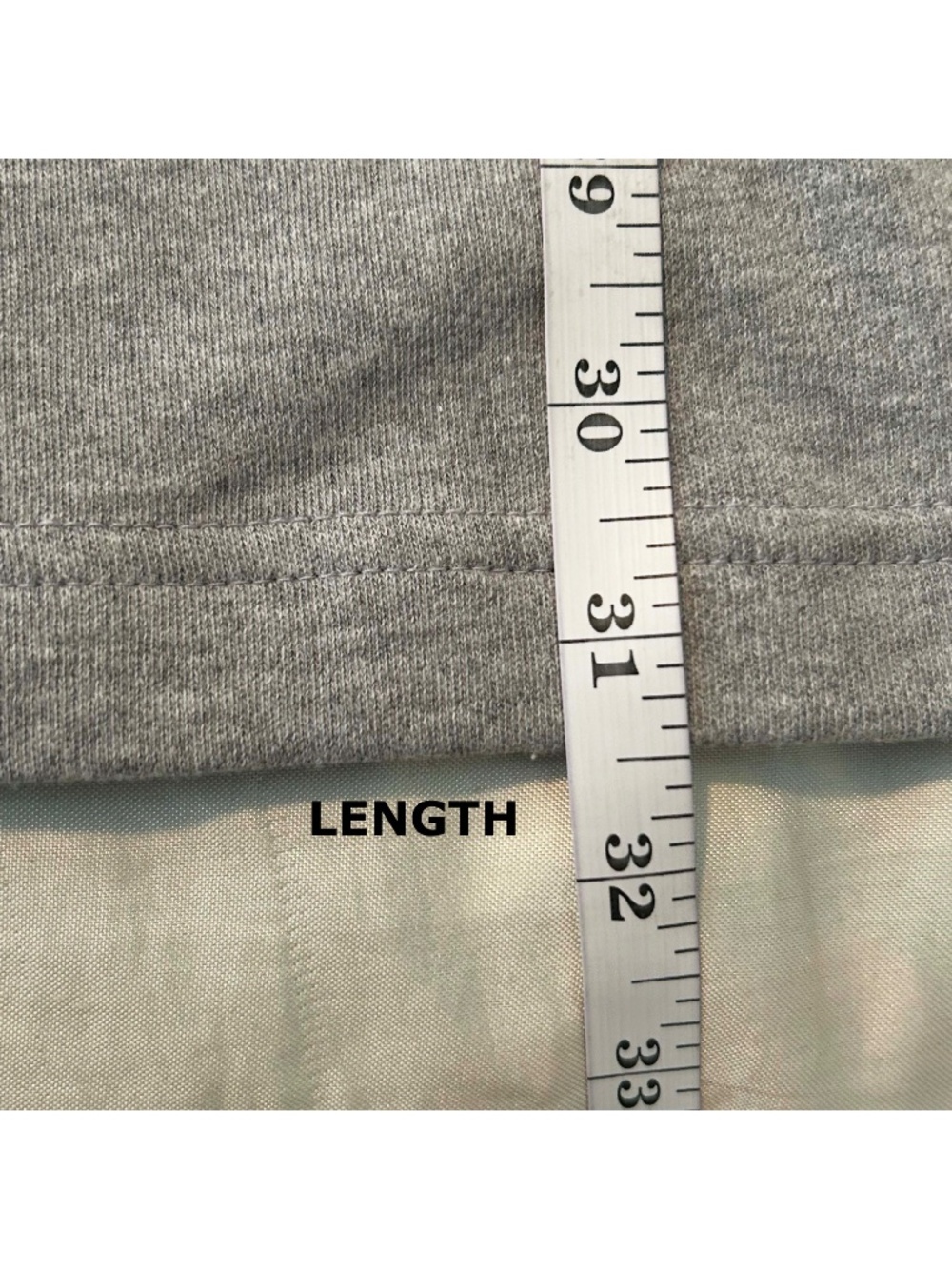 T-SHIRT, MOCK NECK, GREY, SIZE XL, LONG SLEEVES, 100% COTTON, SIDE SLITS, - Picture 10 of 12